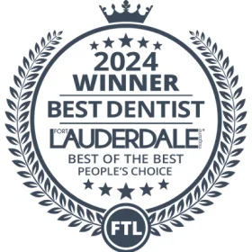 2024 Winner Best Dentist Lauderdale Best of the Best People's Choice Award Badge